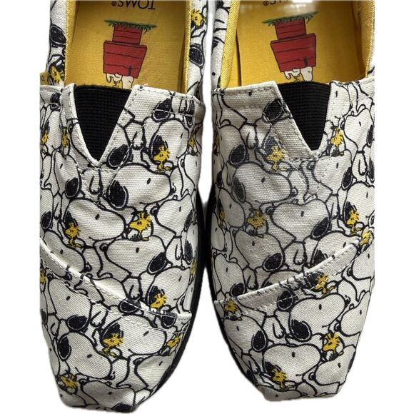 TOMS X PEANUTS Alp FWD Unisex Men’s 10M Alpargata Snoopy Limited Edition Rare main image 4